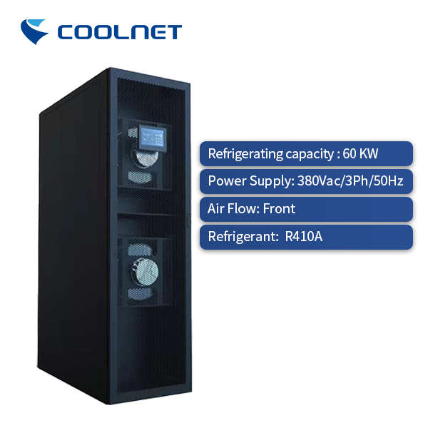 Sistema de refrigeração dinâmico no condicionador de ar da fileira para a dissipação de calor 0 de Data Center
